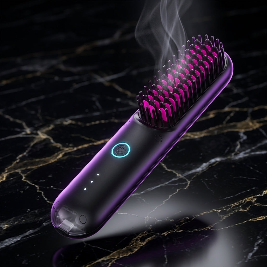 Cepillo Alisador Electrico Para El Cabello - Plancha Portatil
